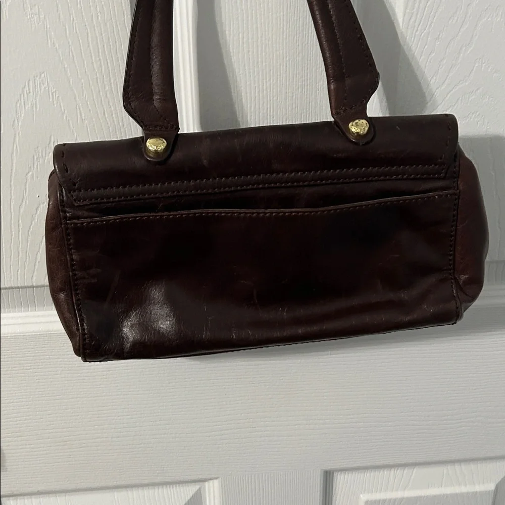 Elegant Brown Leather Handbag by Cynthia Rowley - Picture 2 of 5